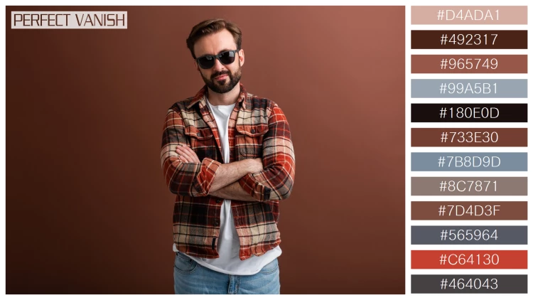 スタイリッシュな男性モデルの無料配色パターン 12色 フリー brutal hipster handsome