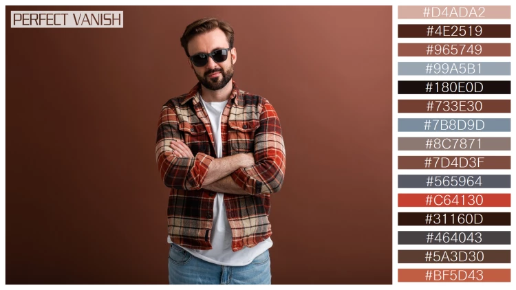 スタイリッシュな男性モデルの無料配色パターン 15色 フリー brutal hipster handsome
