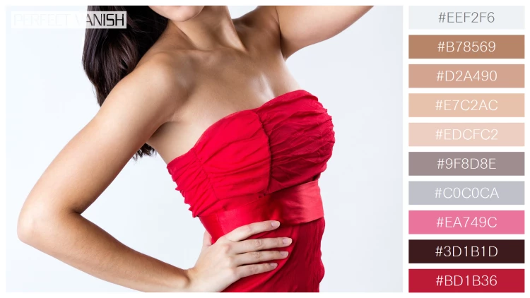 ファッショナブルな女性モデルの無料配色パターン 10色 フリー clothing dress fashionable