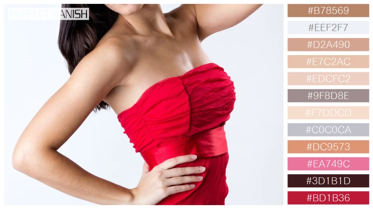 ファッショナブルな女性モデルの無料配色パターン 12色 フリー clothing dress fashionable