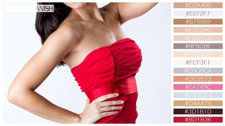 ファッショナブルな女性モデルの無料配色パターン 15色 フリー clothing dress fashionable