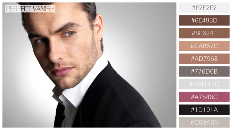 スタイリッシュな男性モデルの無料配色パターン 10色 フリー closeup face fashion