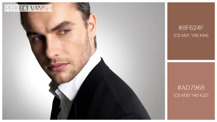 スタイリッシュな男性モデルの無料配色パターン 2色 フリー closeup face fashion