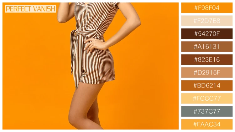 ファッショナブルな女性モデルの無料配色パターン 10色 フリー vertical image gorgeous