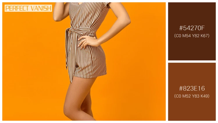 ファッショナブルな女性モデルの無料配色パターン 2色 フリー vertical image gorgeous
