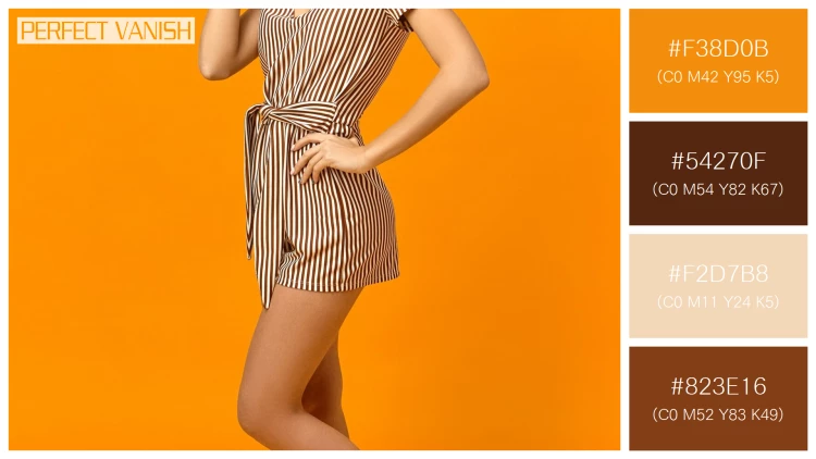 ファッショナブルな女性モデルの無料配色パターン 4色 フリー vertical image gorgeous
