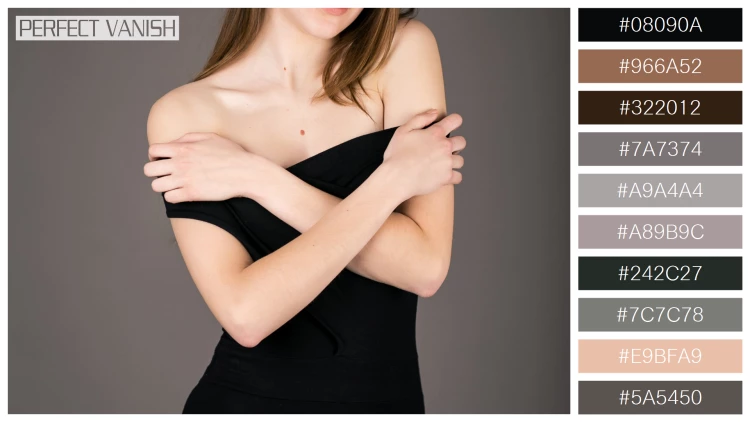 ファッショナブルな女性モデルの無料配色パターン 10色 フリー beautiful studio portrait