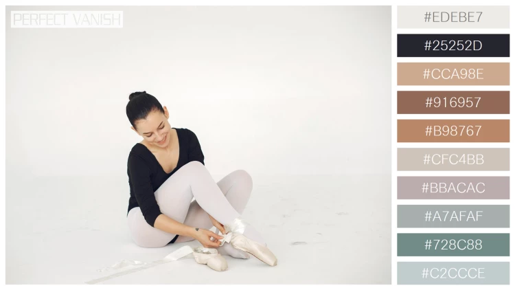 ファッショナブルな女性モデルの無料配色パターン 10色 フリー gorgeous ballet dancer