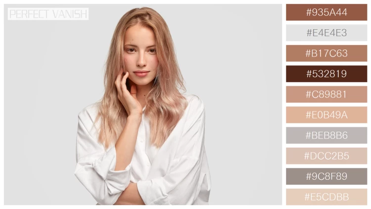 ファッショナブルな女性モデルの無料配色パターン 10色 フリー monochrome beauty concept