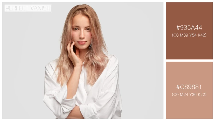 ファッショナブルな女性モデルの無料配色パターン 2色 フリー monochrome beauty concept
