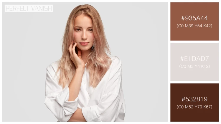 ファッショナブルな女性モデルの無料配色パターン 3色 フリー monochrome beauty concept