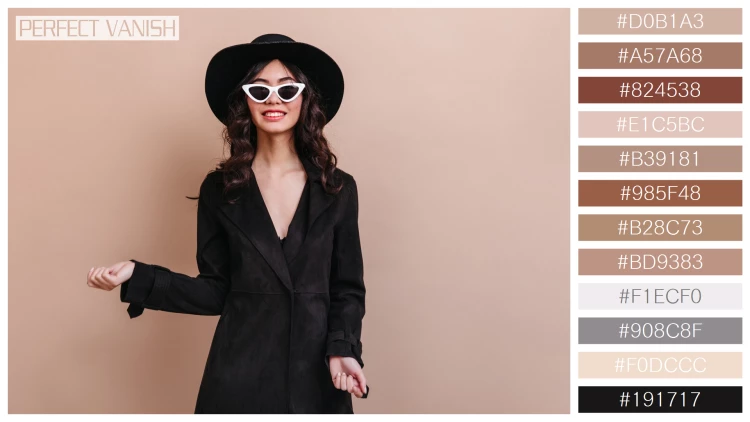 ファッショナブルな女性モデルの無料配色パターン 12色 フリー joyful woman sunglasses