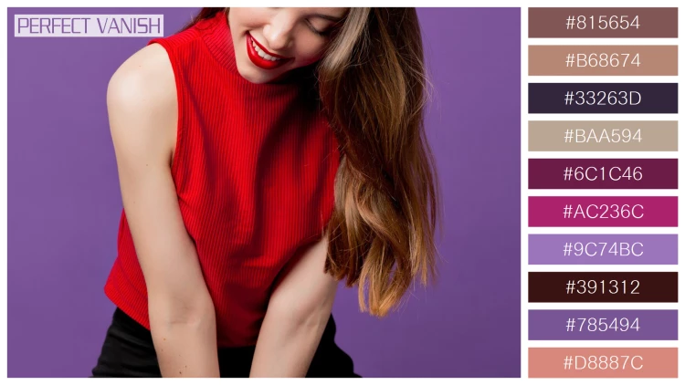 ファッショナブルな女性モデルの無料配色パターン 10色 フリー portrait smiling beautiful