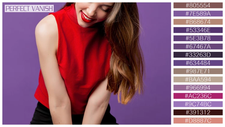 ファッショナブルな女性モデルの無料配色パターン 15色 フリー portrait smiling beautiful