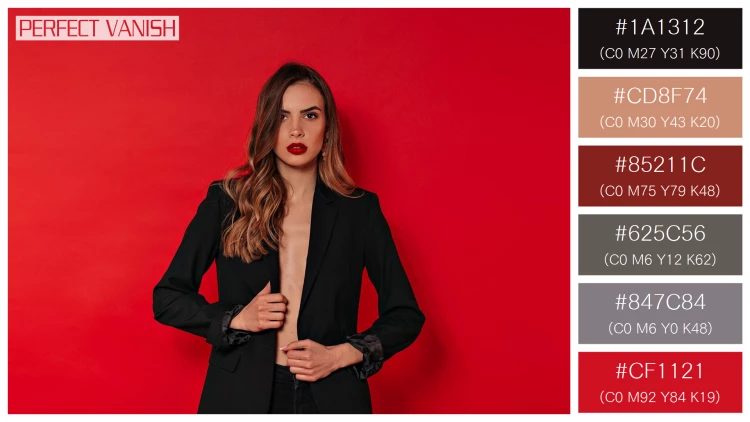 ファッショナブルな女性モデルの無料配色パターン 6色 フリー studio portrait spectacular