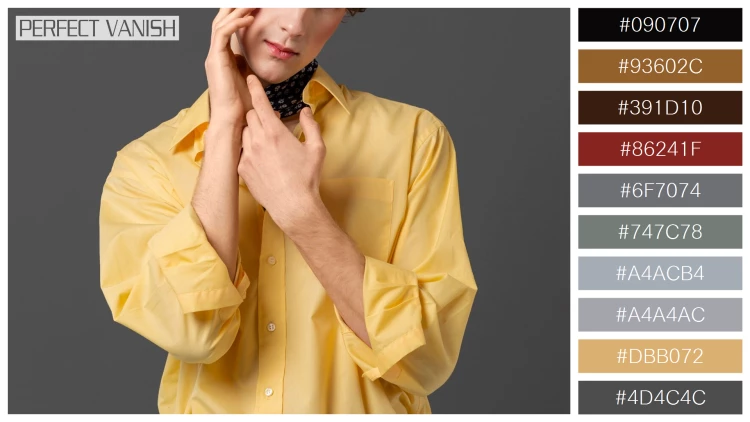 スタイリッシュな男性モデルの無料配色パターン 10色 フリー portrait man fashionable