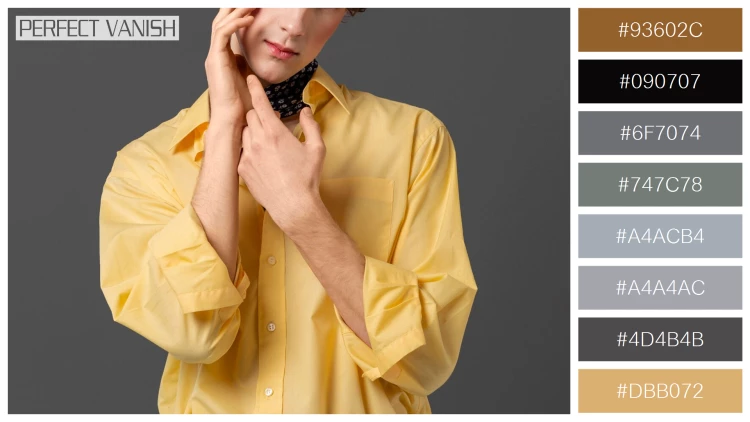 スタイリッシュな男性モデルの無料配色パターン 8色 フリー portrait man fashionable