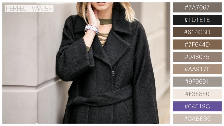 ファッショナブルな女性モデルの無料配色パターン 10色 フリー girl coat