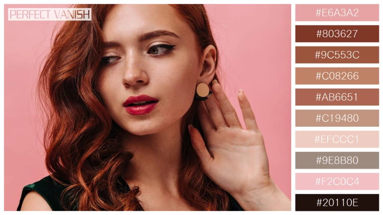 ファッショナブルな女性モデルの無料配色パターン 10色 フリー close up portrait