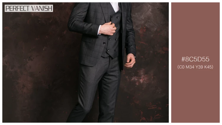 スタイリッシュな男性モデルの無料配色パターン 1色 フリー groom studio