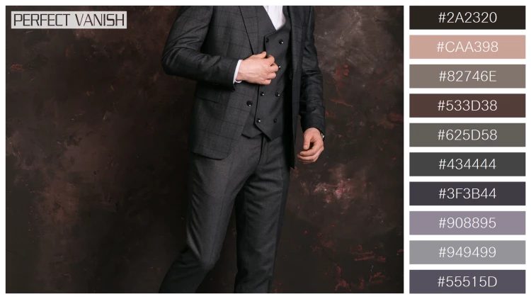スタイリッシュな男性モデルの無料配色パターン 10色 フリー groom studio