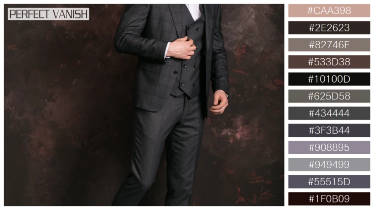 スタイリッシュな男性モデルの無料配色パターン 12色 フリー groom studio