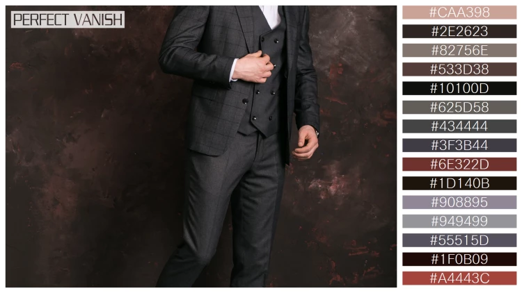 スタイリッシュな男性モデルの無料配色パターン 15色 フリー groom studio