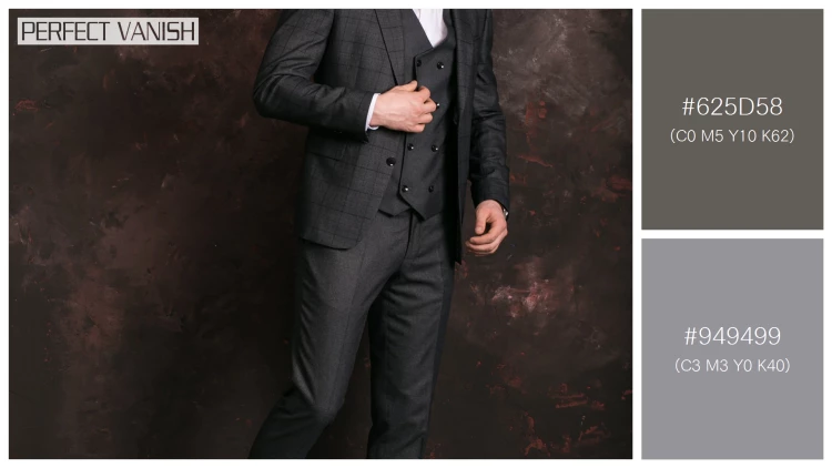 スタイリッシュな男性モデルの無料配色パターン 2色 フリー groom studio