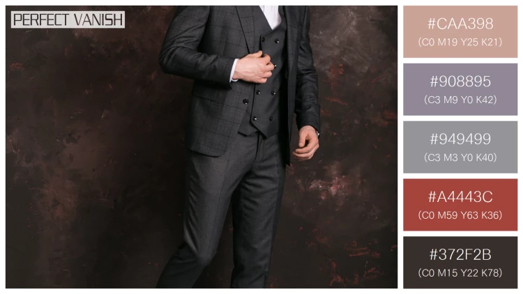 スタイリッシュな男性モデルの無料配色パターン 5色 フリー groom studio