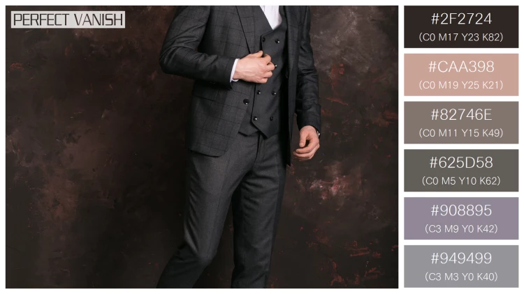 スタイリッシュな男性モデルの無料配色パターン 6色 フリー groom studio