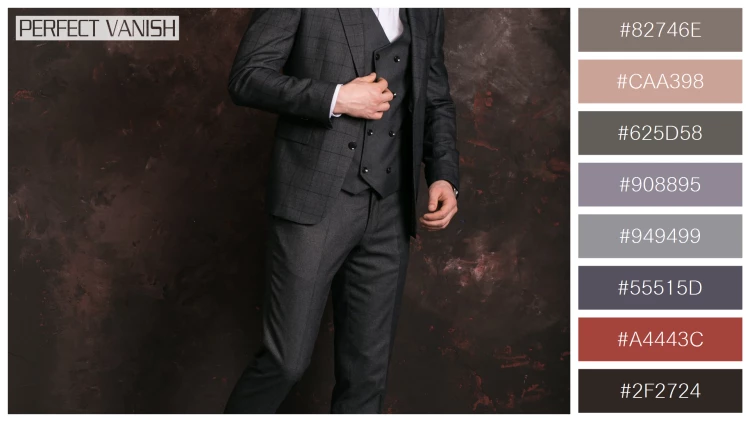 スタイリッシュな男性モデルの無料配色パターン 8色 フリー groom studio