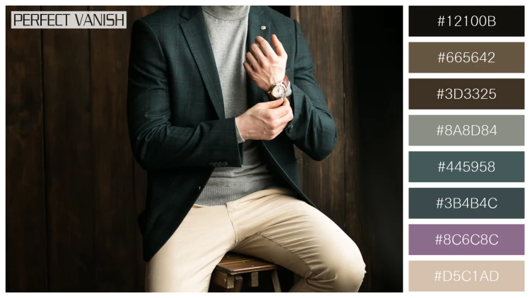 スタイリッシュな男性モデルの無料配色パターン 8色 フリー man suit studio