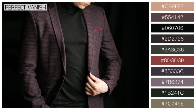 スタイリッシュな男性モデルの無料配色パターン 10色 フリー man suit