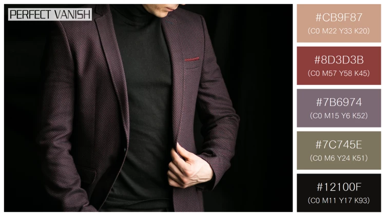 スタイリッシュな男性モデルの無料配色パターン 5色 フリー man suit