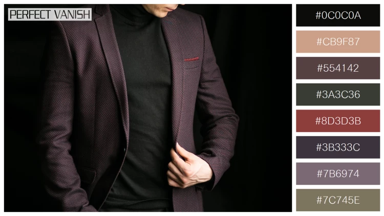 スタイリッシュな男性モデルの無料配色パターン 8色 フリー man suit
