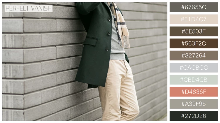 スタイリッシュな男性モデルの無料配色パターン 10色 フリー man jacket with