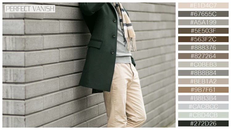 スタイリッシュな男性モデルの無料配色パターン 15色 フリー man jacket with