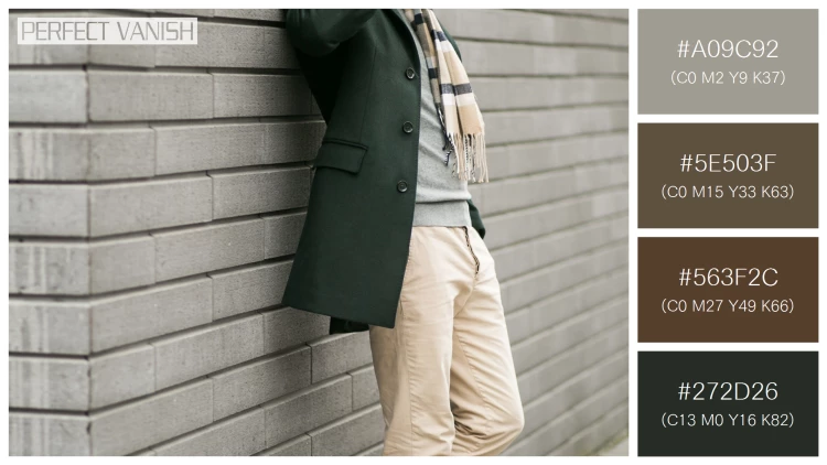 スタイリッシュな男性モデルの無料配色パターン 4色 フリー man jacket with