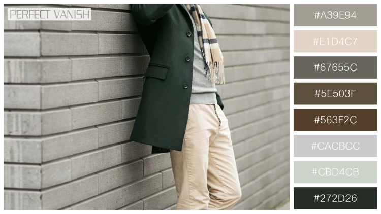 スタイリッシュな男性モデルの無料配色パターン 8色 フリー man jacket with
