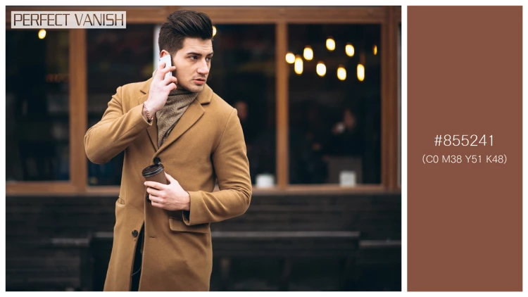 スタイリッシュな男性モデルの無料配色パターン 1色 フリー young man coat