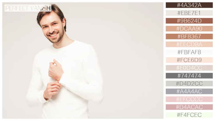 スタイリッシュな男性モデルの無料配色パターン 15色 フリー portrait handsome smiling