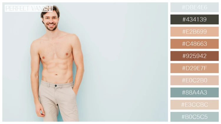 スタイリッシュな男性モデルの無料配色パターン 10色 フリー portrait sporty handsome