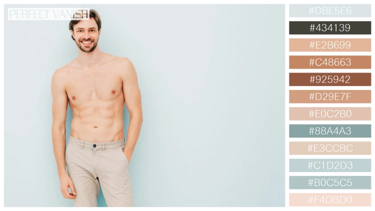 スタイリッシュな男性モデルの無料配色パターン 12色 フリー portrait sporty handsome