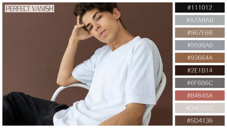 スタイリッシュな男性モデルの無料配色パターン 10色 フリー teenager boy stylish
