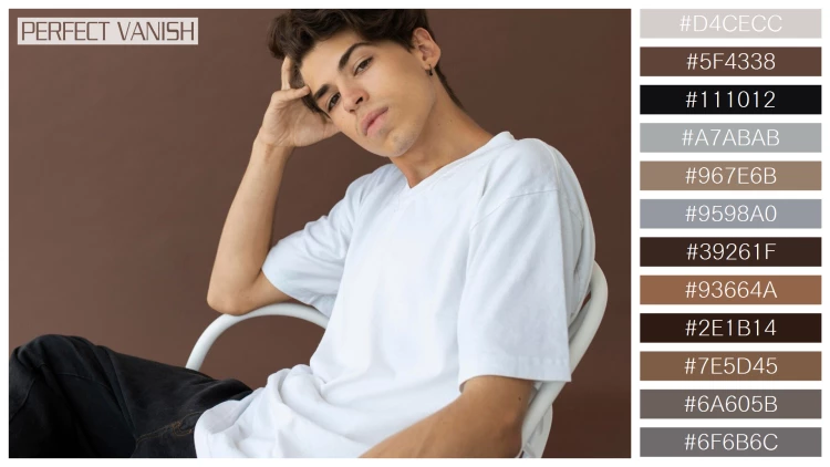スタイリッシュな男性モデルの無料配色パターン 12色 フリー teenager boy stylish