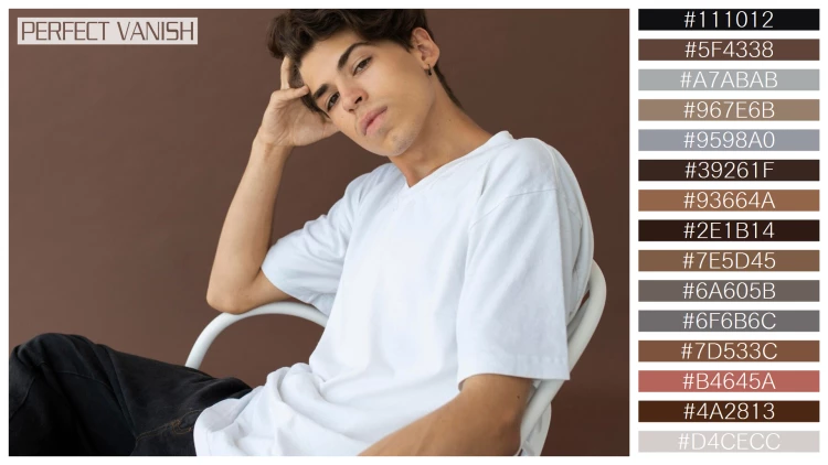 スタイリッシュな男性モデルの無料配色パターン 15色 フリー teenager boy stylish