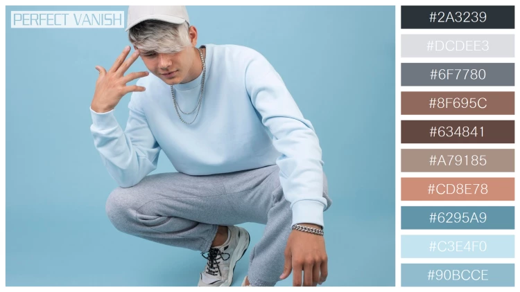 スタイリッシュな男性モデルの無料配色パターン 10色 フリー portrait cool teenage