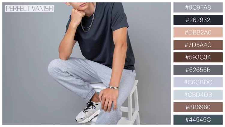 スタイリッシュな男性モデルの無料配色パターン 10色 フリー portrait cool teenage