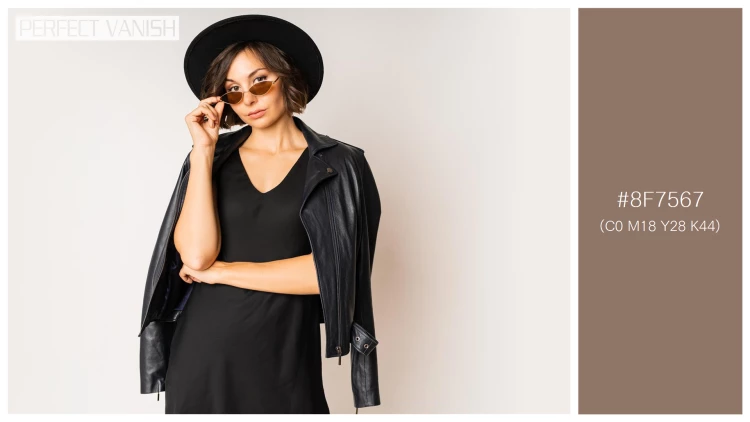 ファッショナブルな女性モデルの無料配色パターン 1色 フリー fashionable model black