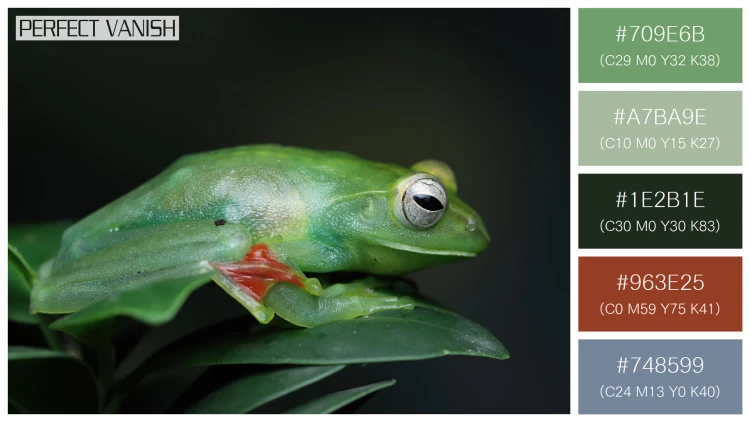カエルの無料配色パターン 5 フリー jade tree frog